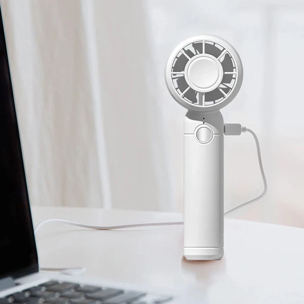 Brushless Motor USB Fan 3 Speed Settings for Office Travel