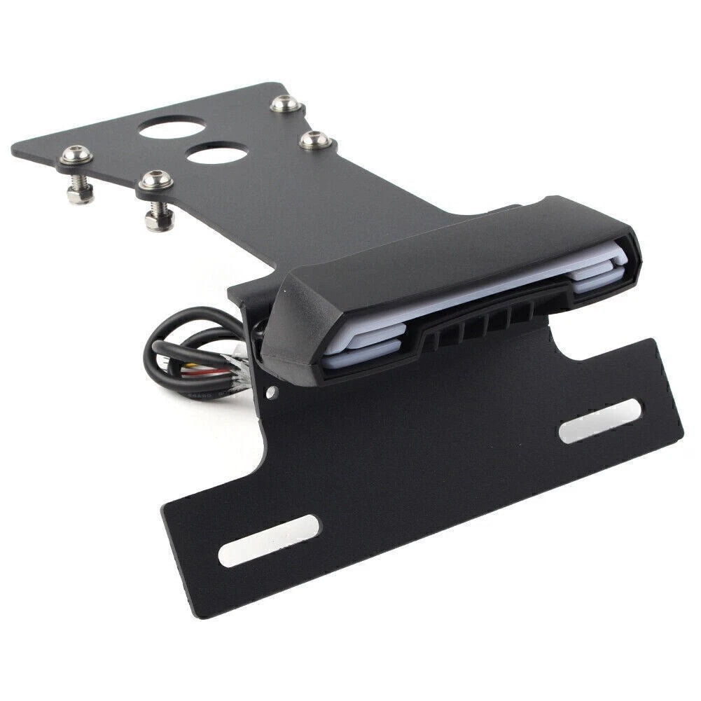 License Plate Holder Frame Mounting Bracket with LED Light for Yamaha XSR900 (2014–2021)
