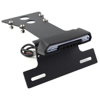 License Plate Holder Frame Mounting Bracket with LED Light for Yamaha XSR900 (2014–2021)