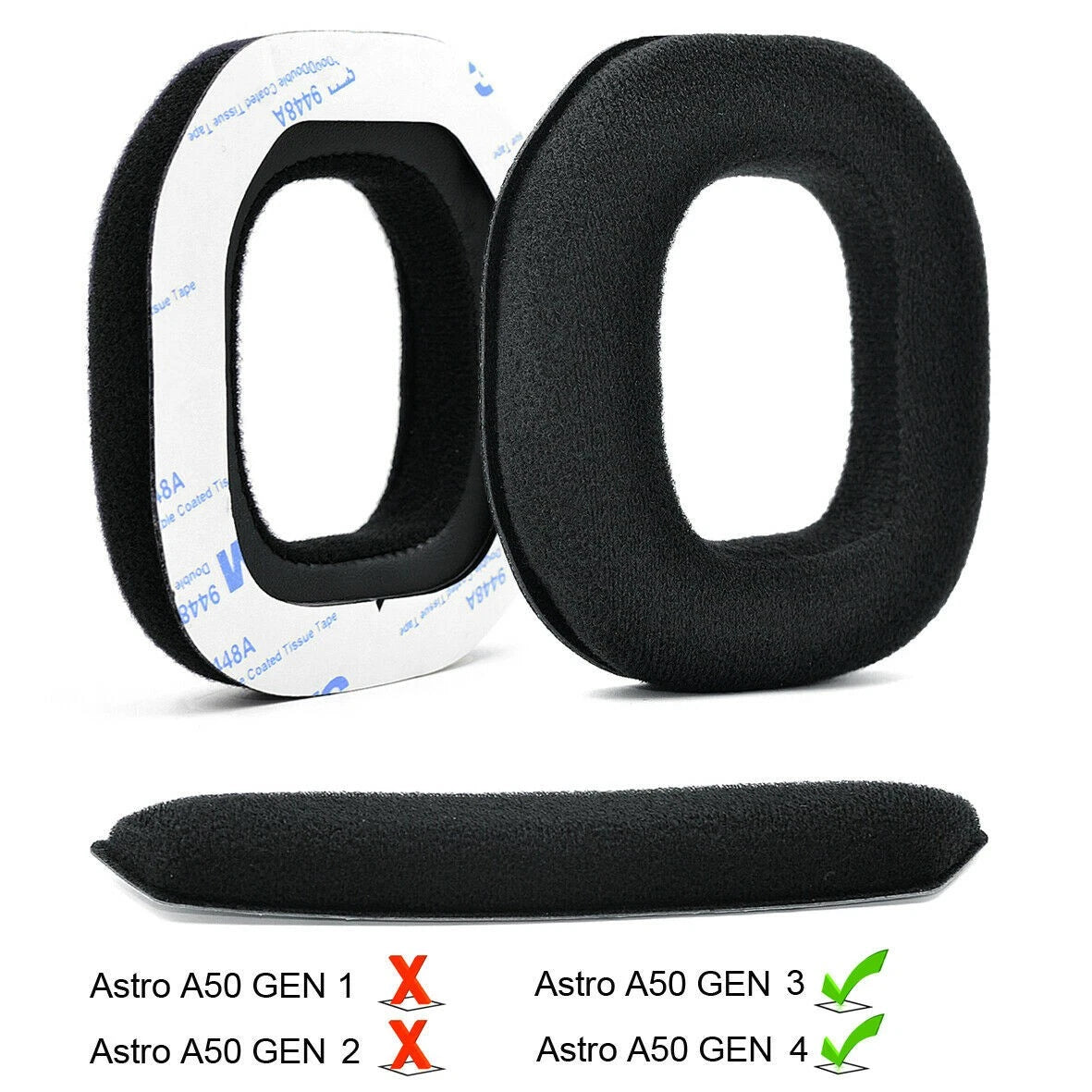 Headphone Ear Pad Cushion Cover Kit for ASTRO A40 A50 (Gen 3/4)