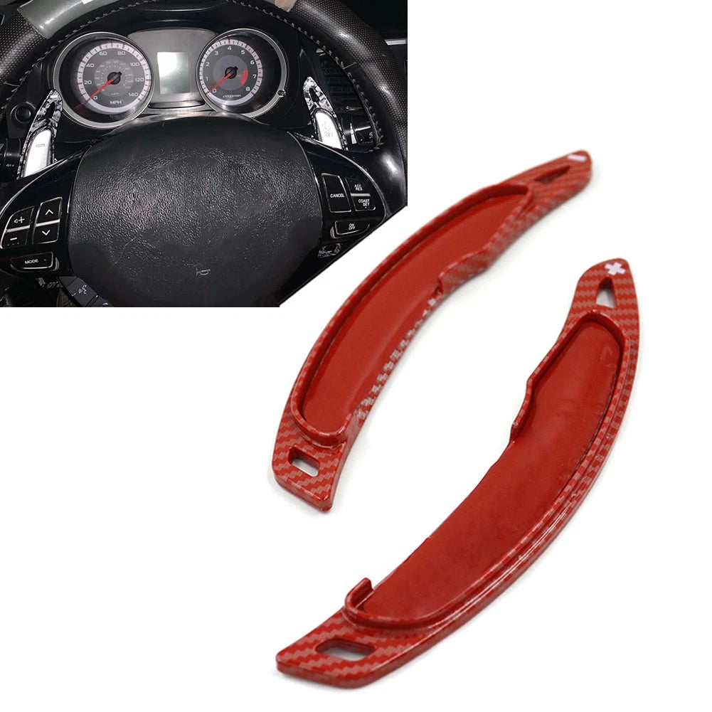 Steering Wheel Shift Paddle Extensions for Mitsubishi Lancer Outlander ASX (2010–2020) Red