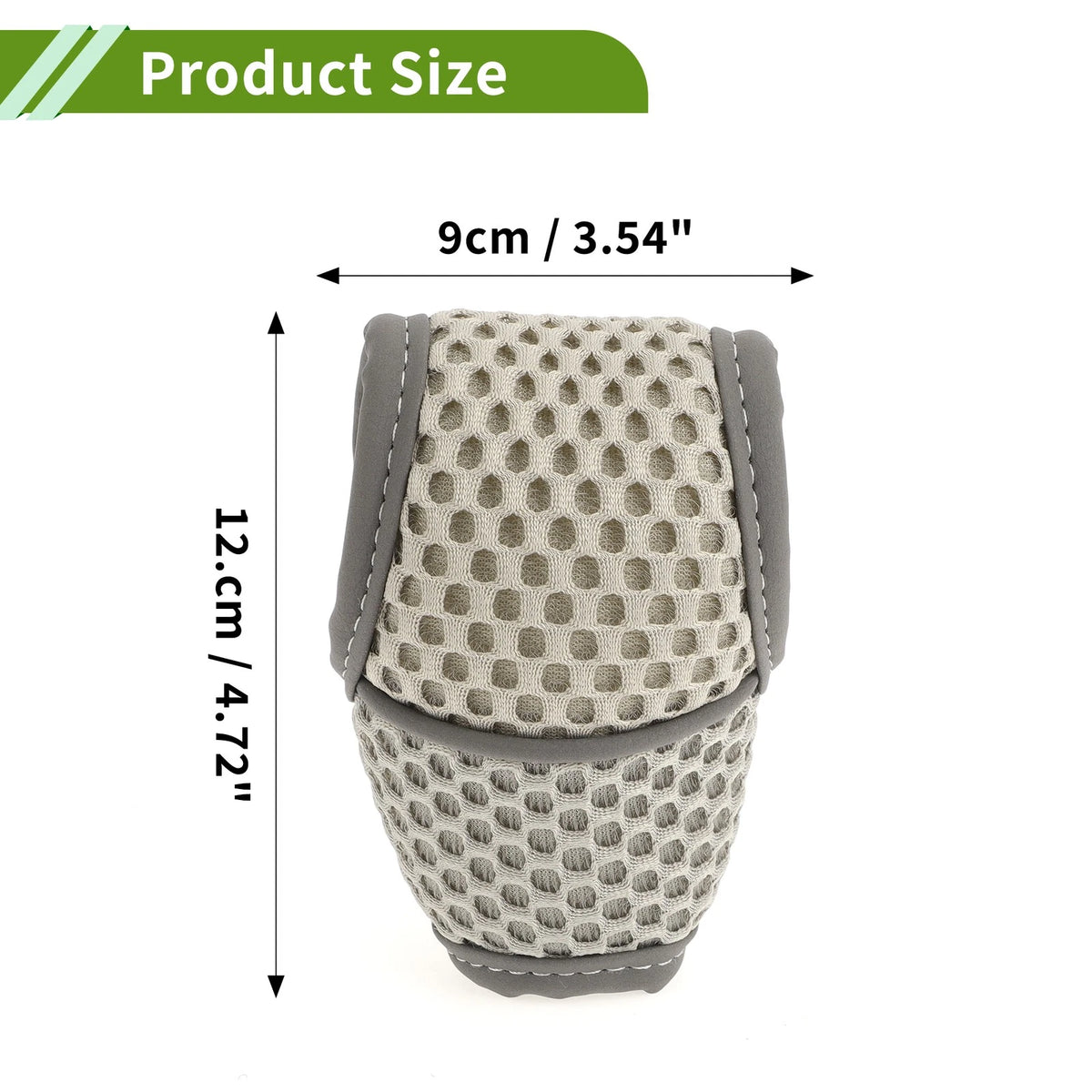 Gear Shift Knob Cover for Universal Car SUV Truck (Manual, Grey Fabric)