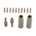 14PCS MIG Welding Kit Tips Nozzles Holders for 15AK