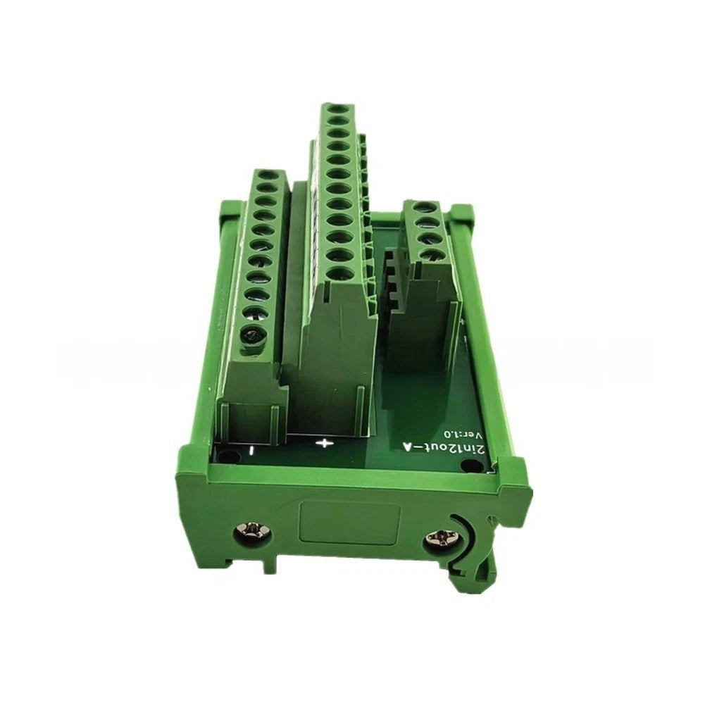 Power Terminal Block Splitter Board 2 Input 12 Output for PLC Motor Control