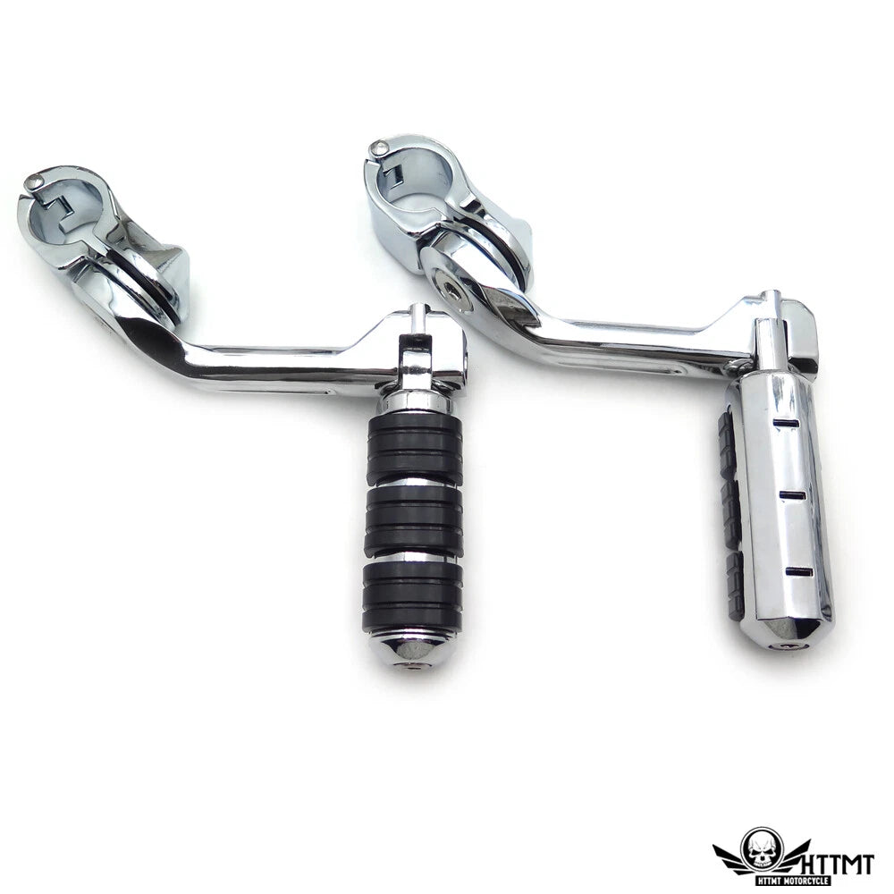 Chrome 5" Long Foot Peg Kit for Honda VLX600 DLX600 (1996–2007)