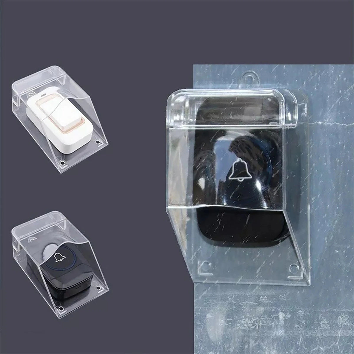 Doorbell Button Waterproof Cover Transparent Shell Accessory