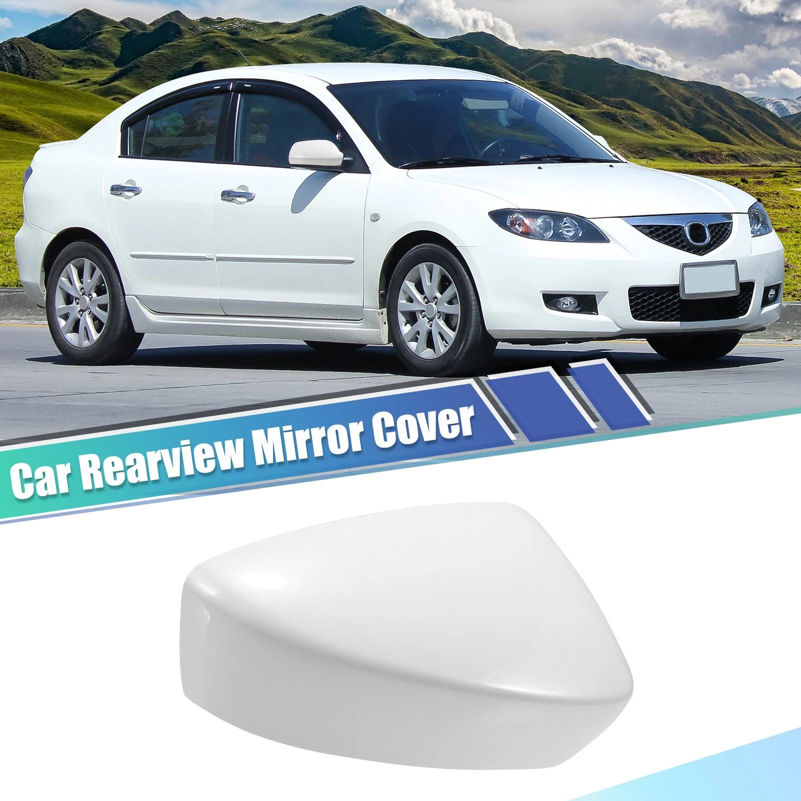 Front Right View Mirror Cover Trim Replacement for Mazda 3 Axela M3 (2017–2019)