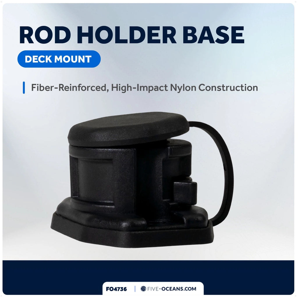 Fishing Rod Holder Deck Mount Base for Universal Applications