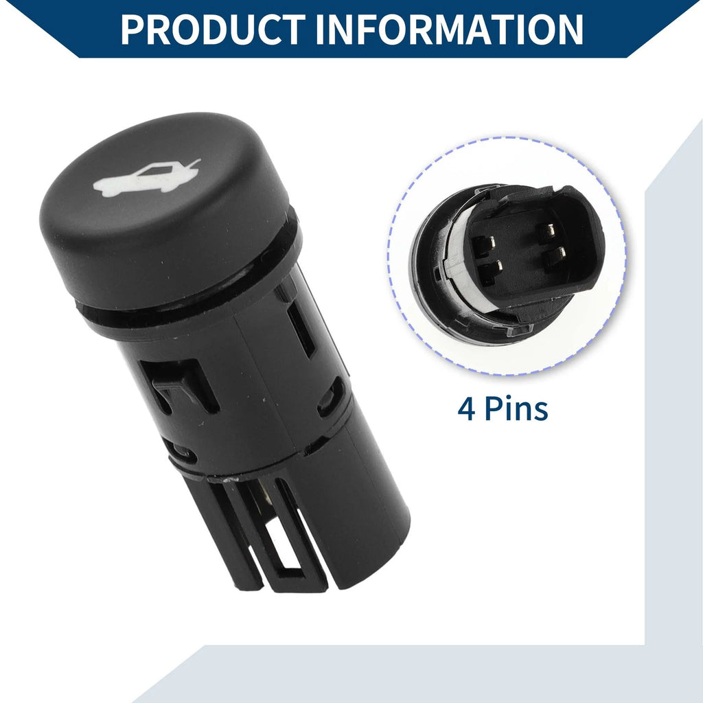 Trunk Lid Lock Release Push Button Switch for Chevrolet Camaro (2011–2015)