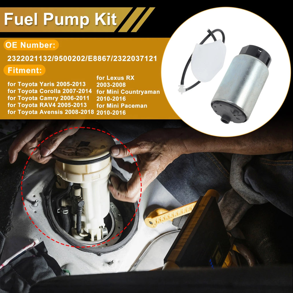 Fuel Pump Replacement for Toyota Yaris 2005–2013 Metal Electric Set