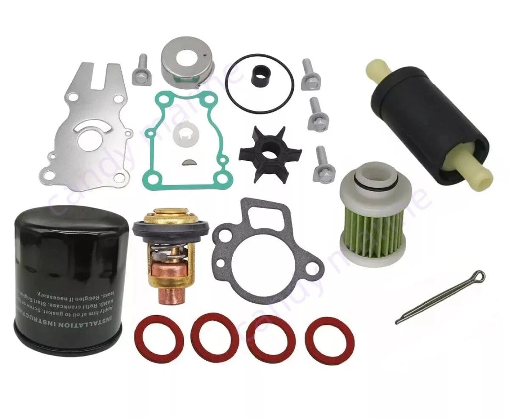 Maintenance Kit for Yamaha Outboard F30B F40F (Thermostat, Oil, Fuel Filter)
