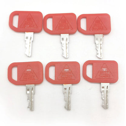6 Pcs Ignition Keys AT195302 AR51481 for John Deere 1200 210C (1990–1999)