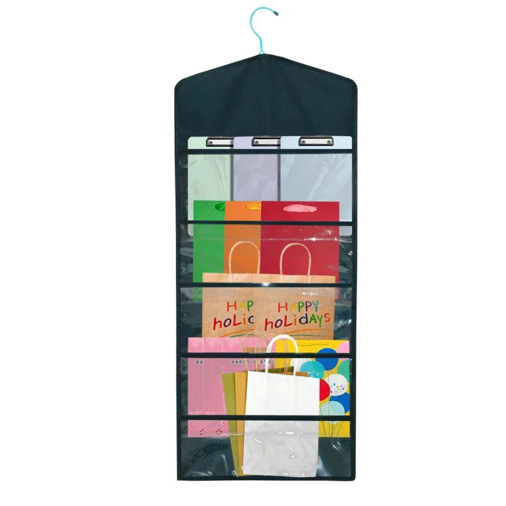 Hanging Storage Bag for Gifts - Clear PVC Material, Lightweight Polyester