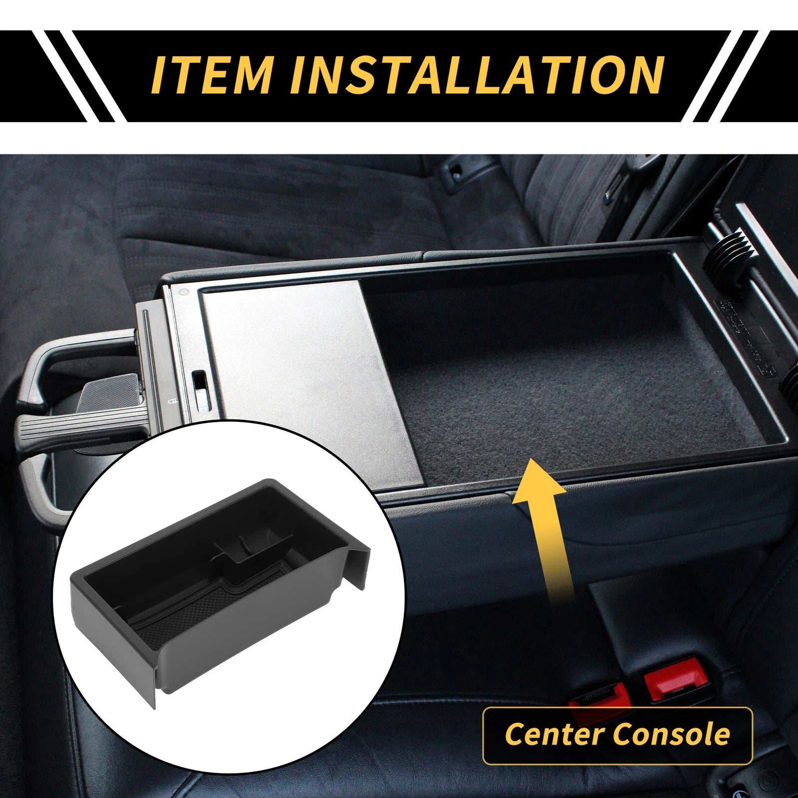 Center Console Organizer Insert Tray for Ford Maverick (2022–2024) Black