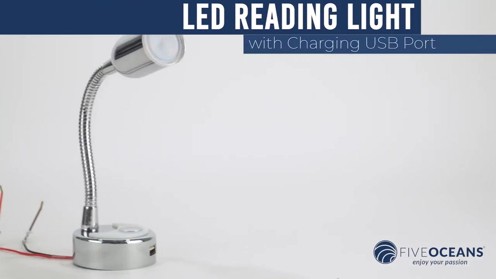 LED Reading Light with USB Port for RV Interior (2010–2023)