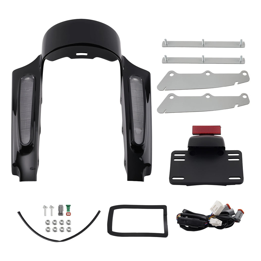 LED Rear Mud Flaps for Harley Electra Glide Standard FLHT (2009)