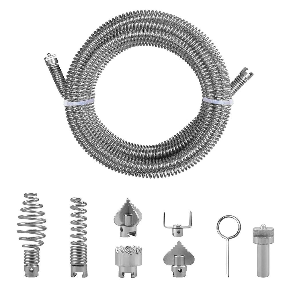 Electric Drain Cleaning Tool with Interchangeable Heads