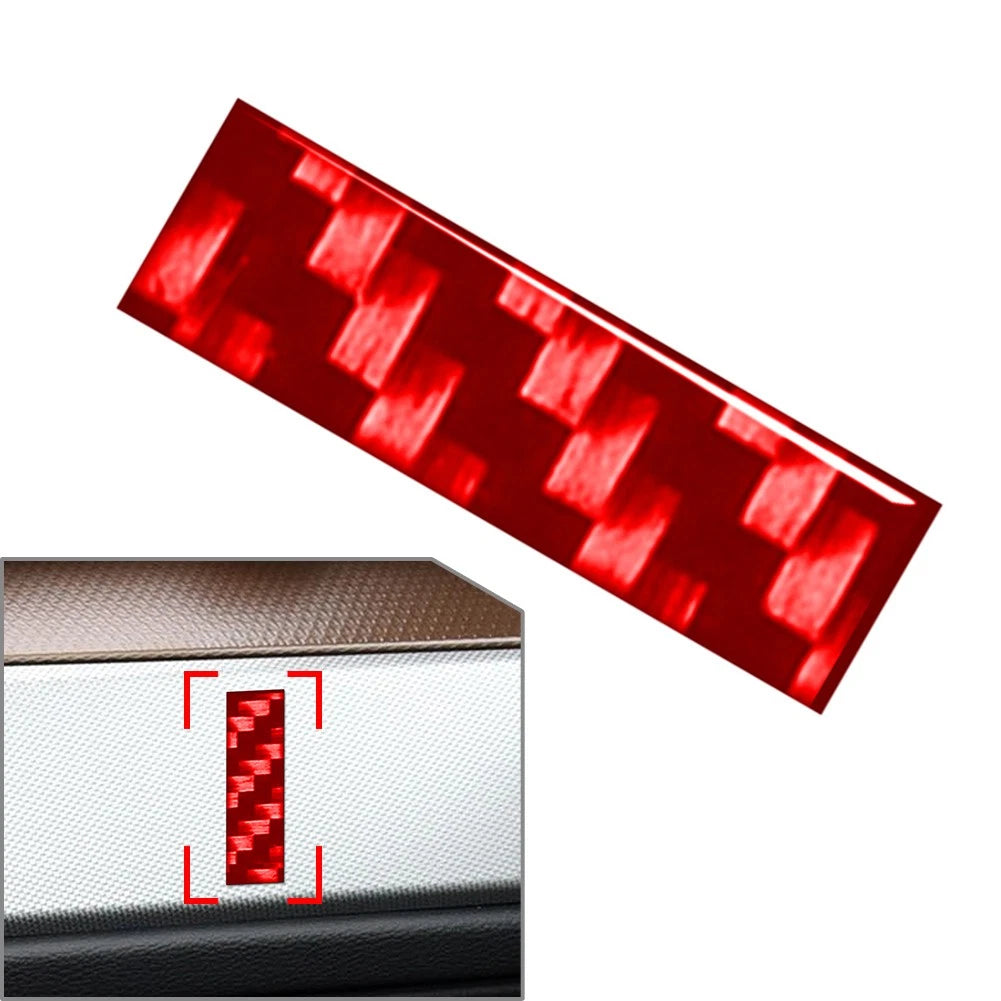 Window Door Wall Car Badge Emblem Alphabet Letter Decals Stickers I Carbon Red