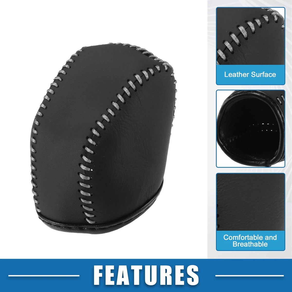 Gear Shift Lever Cover Interior Trim for Lexus NX 250 Black Gray Stitches (2024–2026)