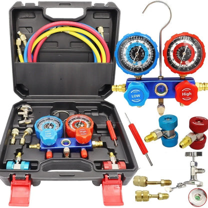 AC Manifold Gauge Set for Quick Setup Operation (Aluminum Alloy)