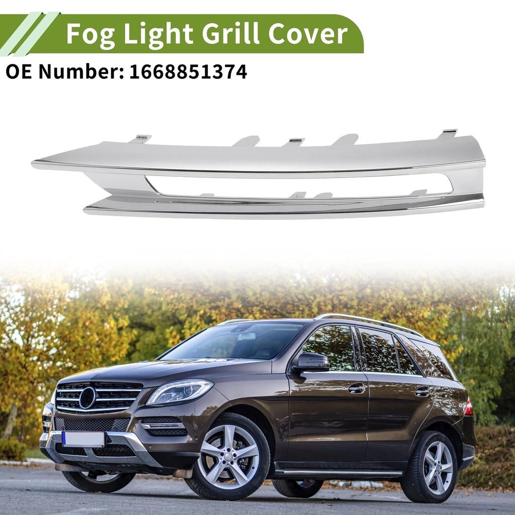 Front Left Fog Light Grill Replacement for Mercedes-Benz ML350 (2012–2015)