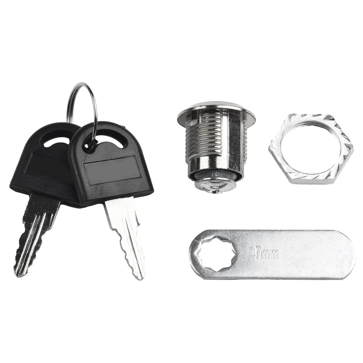 Zinc Alloy Cam Lock with 2 Keys for Automotive Applications