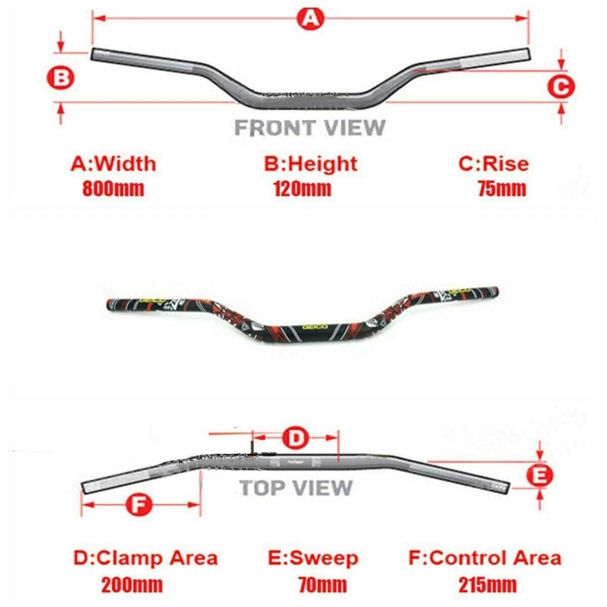 28MM MX Fat Bar Handlebar for Honda CR CRF XR