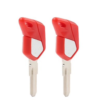 Motorcycle Uncut Blade Blank Key 2pcs For MV Agusta F3 675 800/Brutale 675 Red