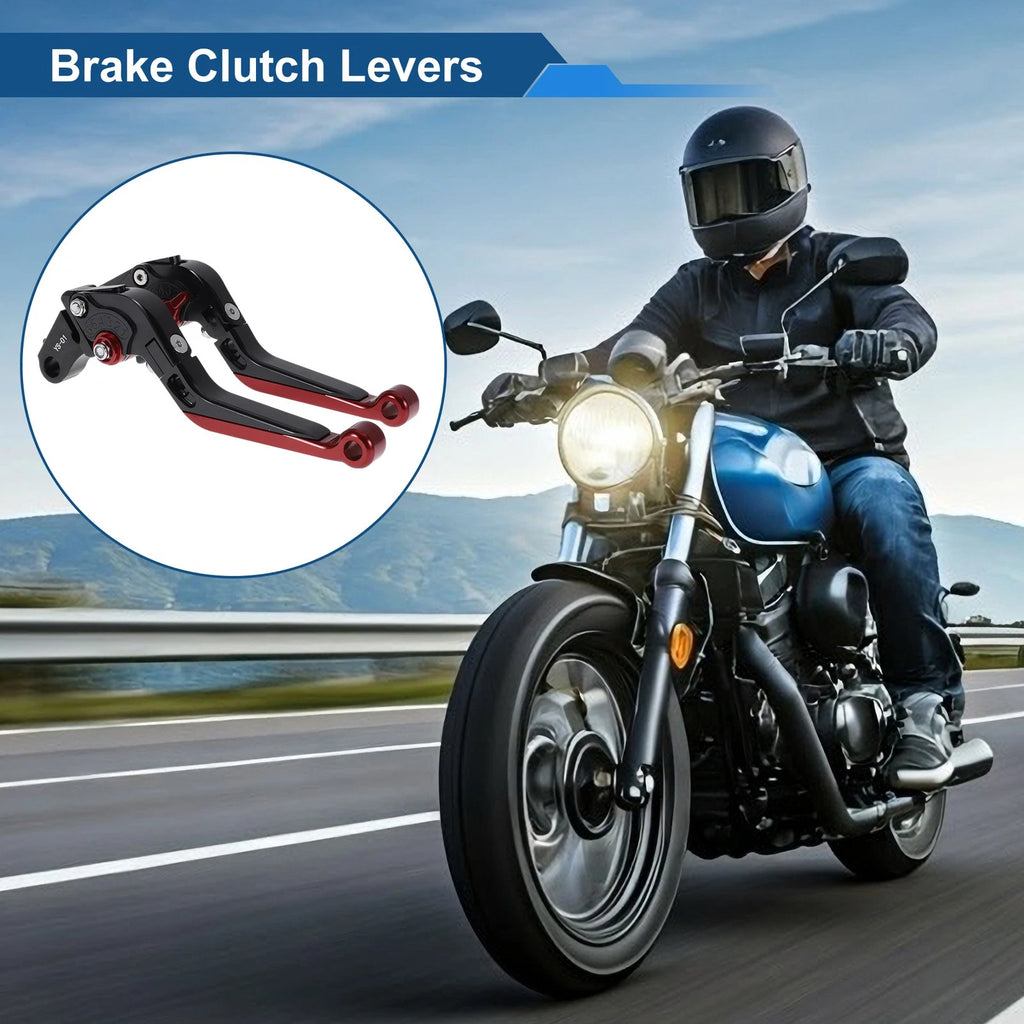 Adjustable Brake Clutch Levers Pair for Honda X11 1999–2002 Black Red