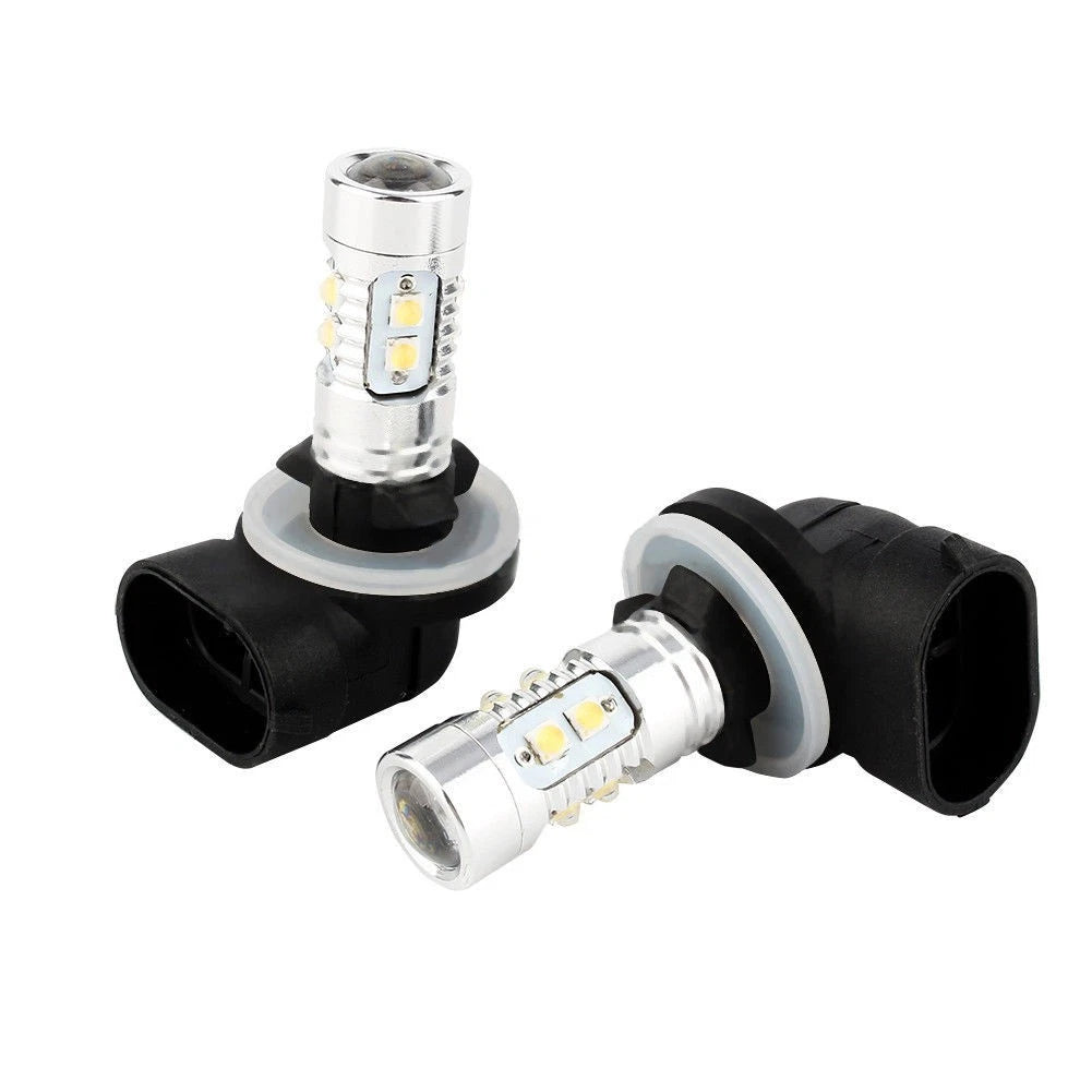 2X H27 LED Fog Light Bulbs for