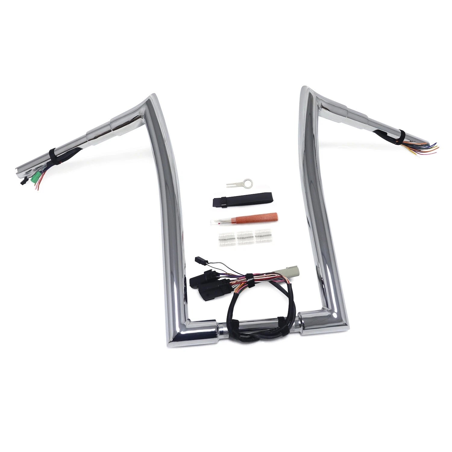 Chrome 16" Prewired Handlebar for Harley Road Glide (2008–2013)