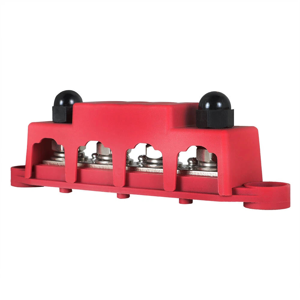 4 Way Terminal Junction Block Busbar for 12V Systems (250 Amp)