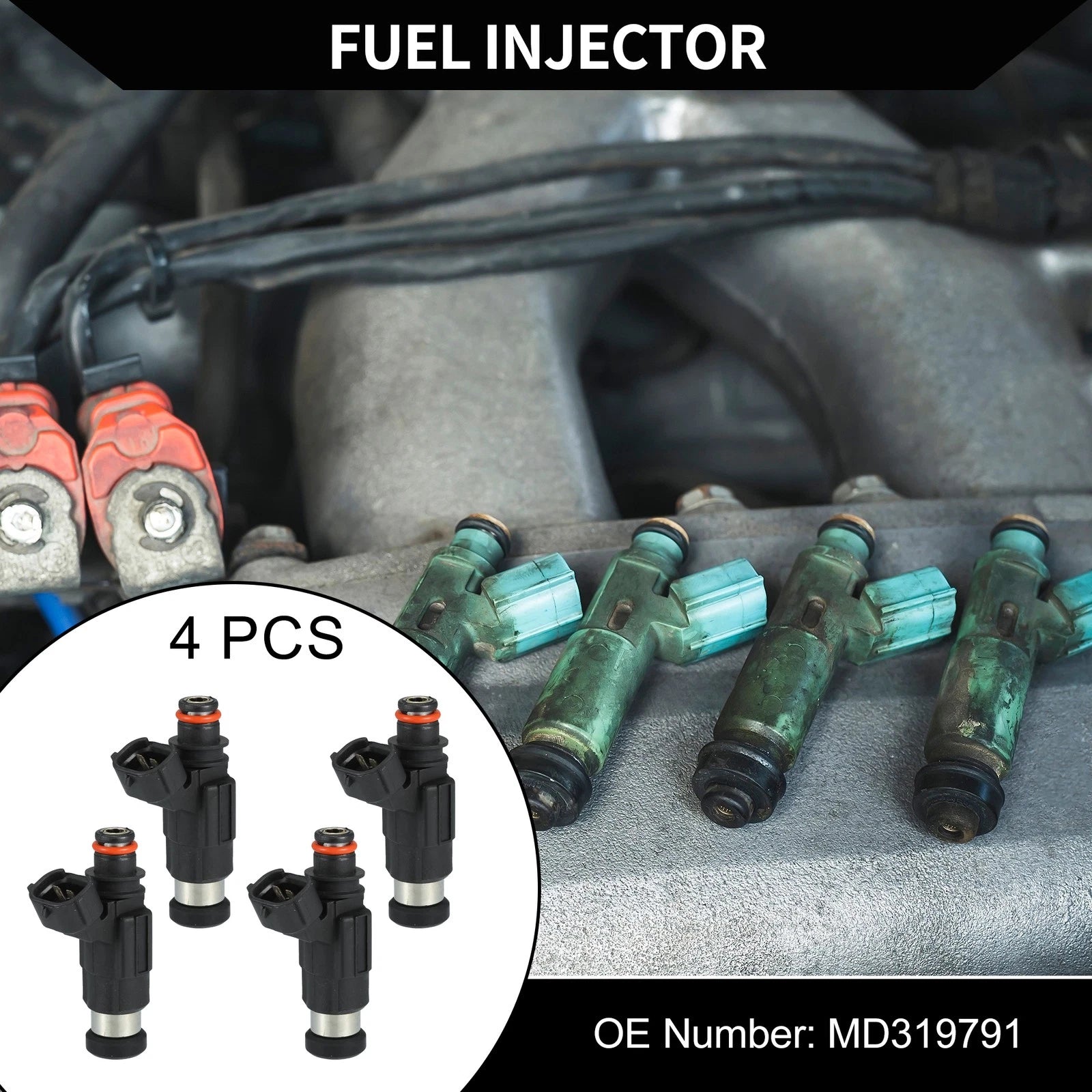 Fuel Injector Replacement for Chevrolet Tracker 2.0L (1999–2003) 4 Pack