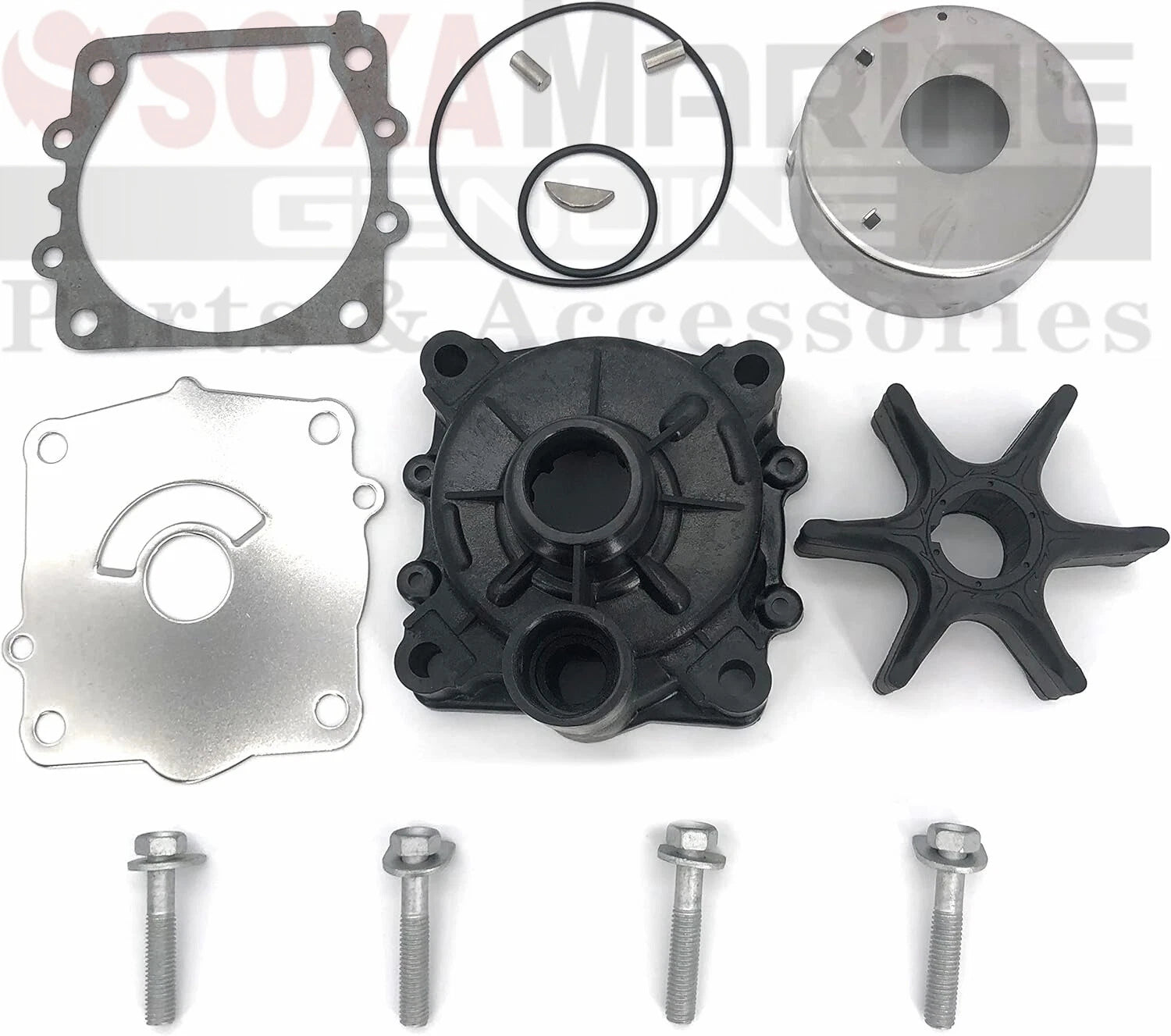 Water Pump Rebuild Kit for Yamaha 115HP LF115 F115 (18-3523-1, 68V-W0078-00)
