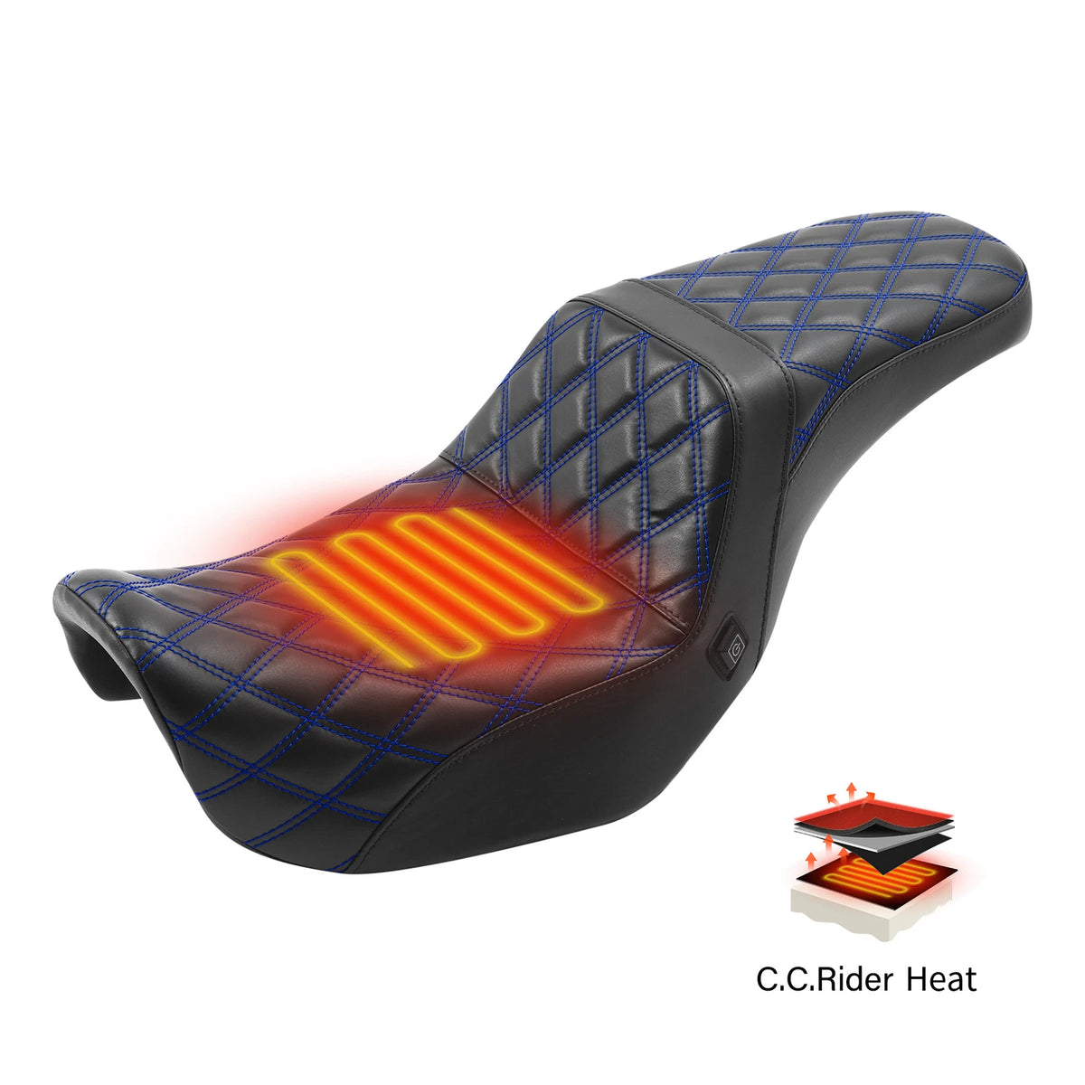Heated Seats for Harley Dyna Low Rider Fat Bob FXDF (2006–2017)