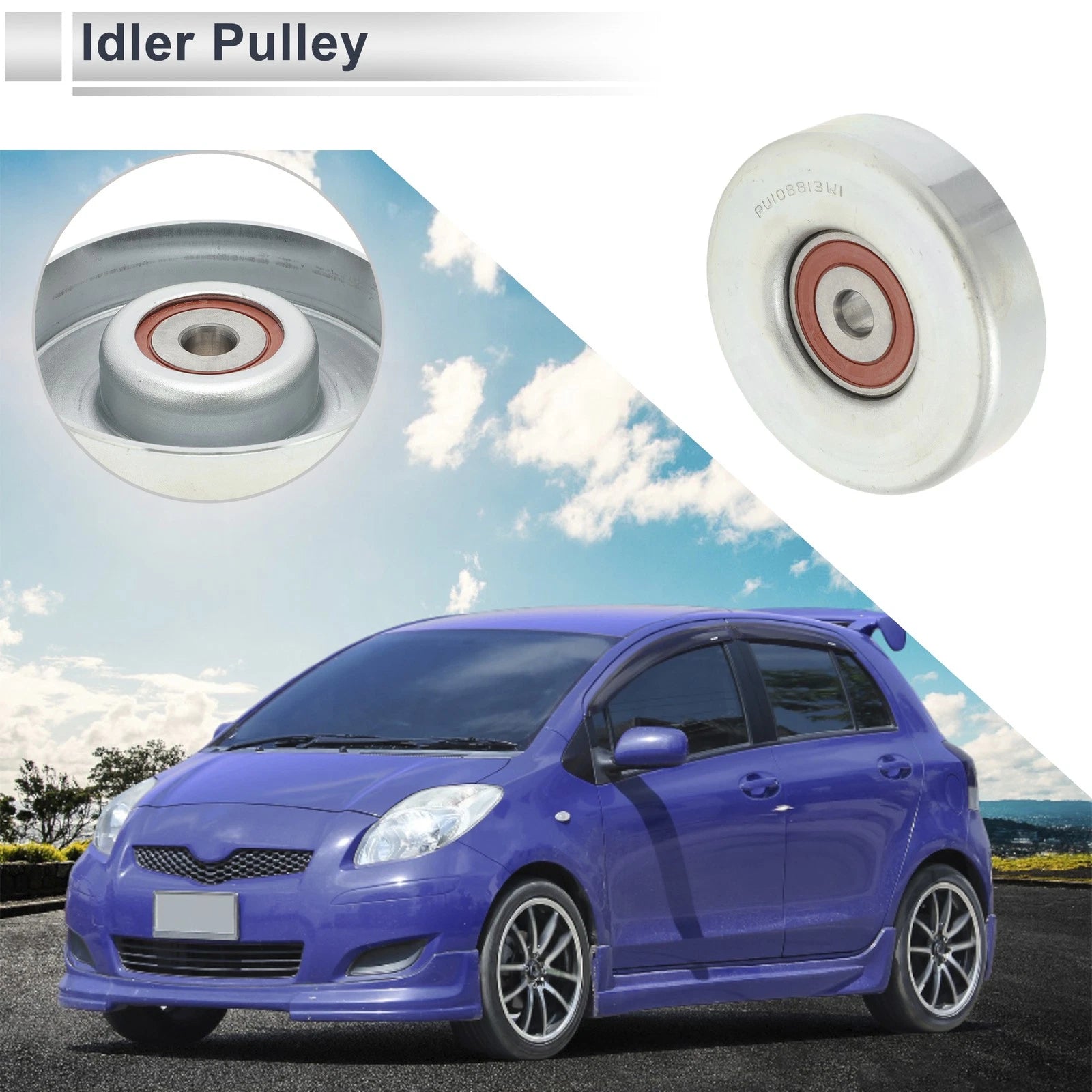 Drive Belt Idler Pulley for Toyota Yaris (1999–2005) Replacement