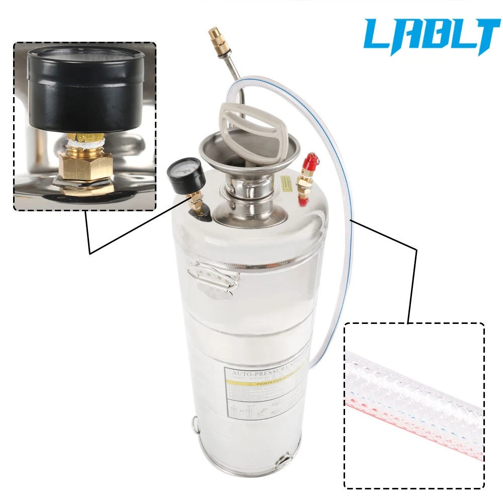 3.5Gal Stainless Steel Pump Sprayer for LABLT (Adjustable Nozzle)