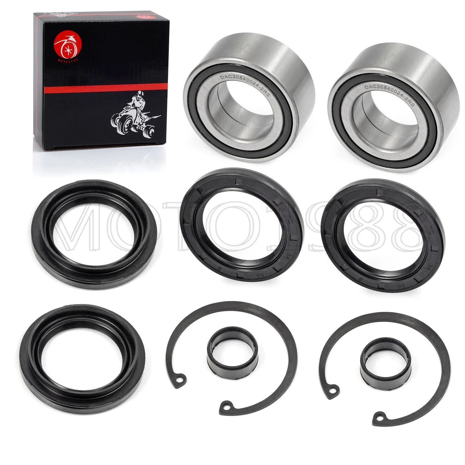 Front Wheel Bearing & Seal for Honda Foreman 400 450 500 Rubicon Rincon 650 680 (2000–2023)