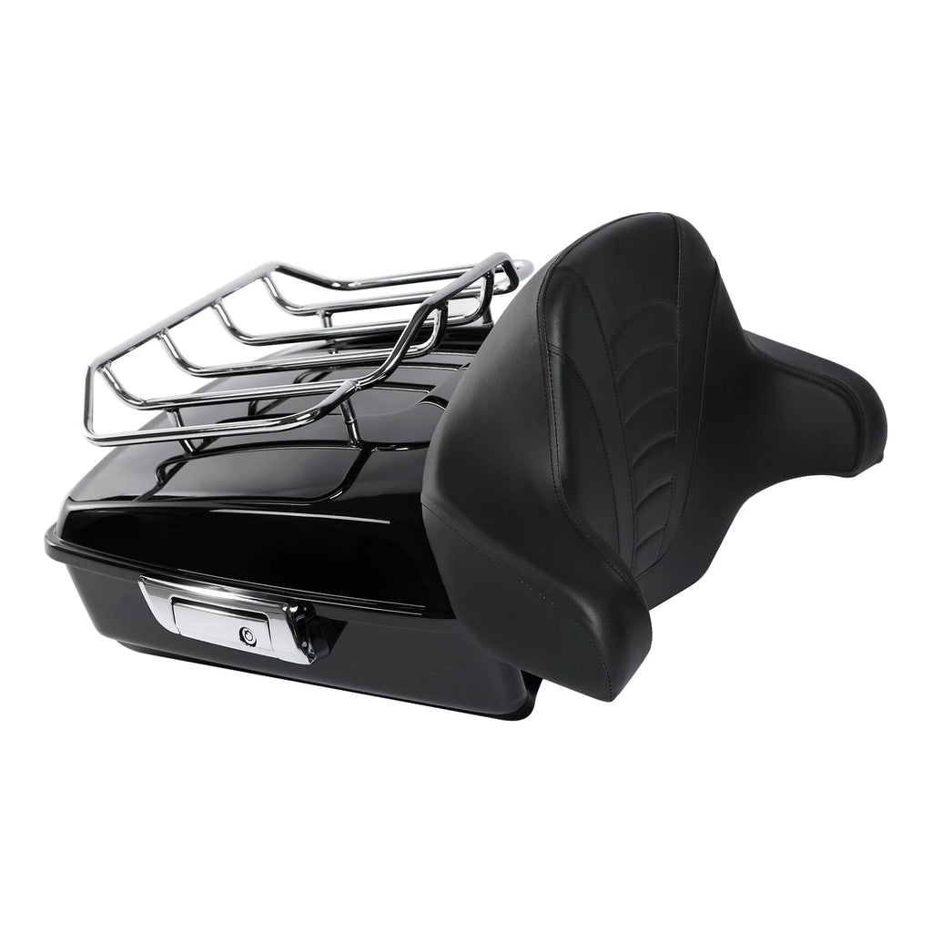 Chopped Trunk Backrest Pad for Harley Touring Road King (2014–2026)