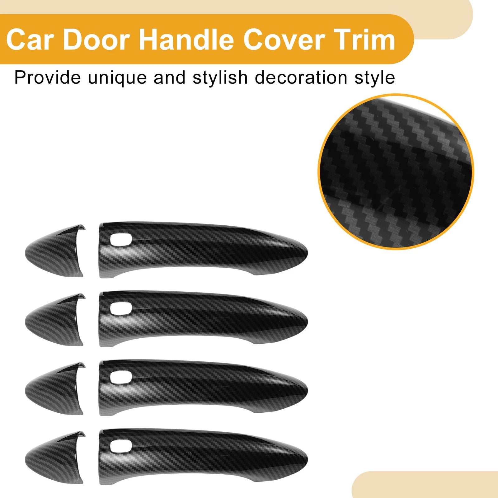 Smart Car Door Handle Cover Trim Replacement for Chevrolet Cruze (2016–2018)