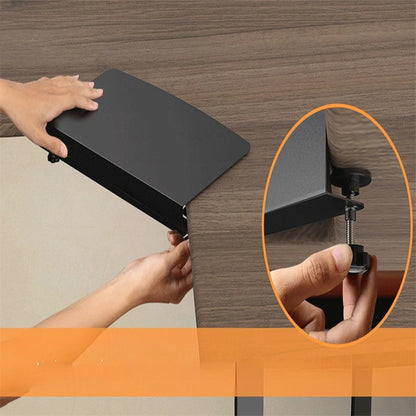Black Stainless Steel Corner Connector Plate for Desktop