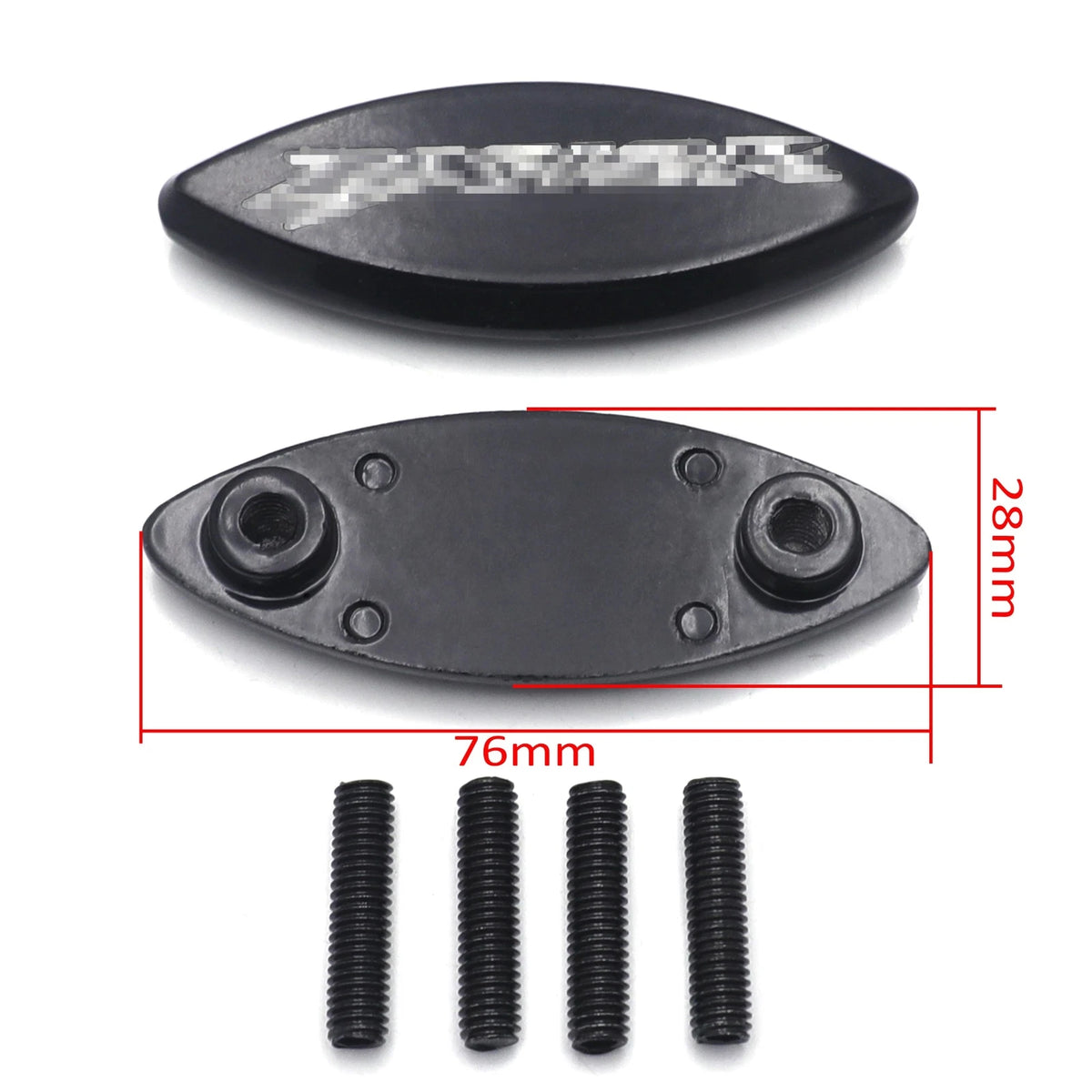Mirror Block Off Base for Kawasaki Ninja ZX-12R (2000–2006) Black