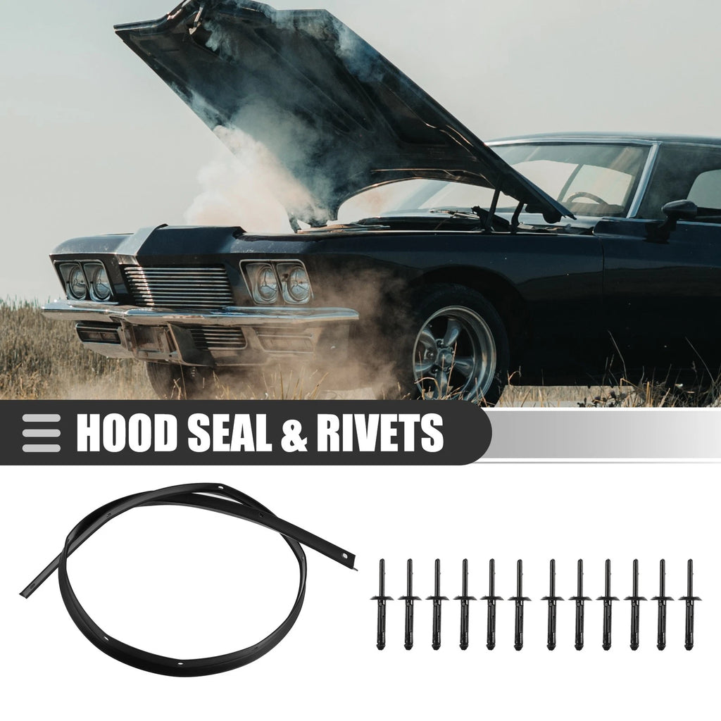 Front Bumper Hood Seal with Rivets for Dodge Challenger (2008–2023)
