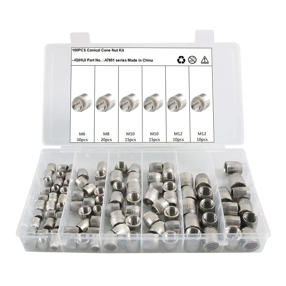 Stainless Steel Conical Screw Cap Tapered Cone Nut for