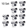Set of 10 Carburetor Gasket Kits for Echo CS280E CS280EP (C1S-K1D RB-5 RB-7)