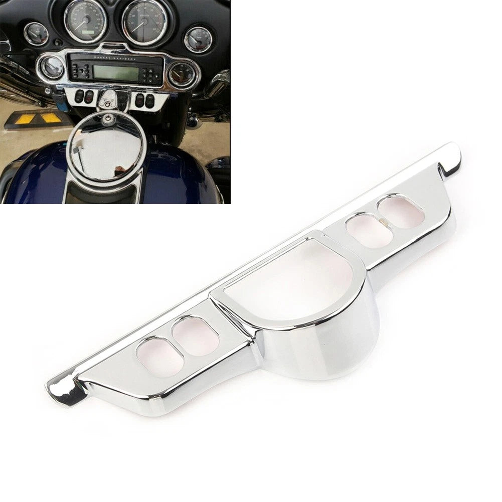 Chrome Fairing Switch Panel Dash Accent Cover for Harley Electra Street Glide