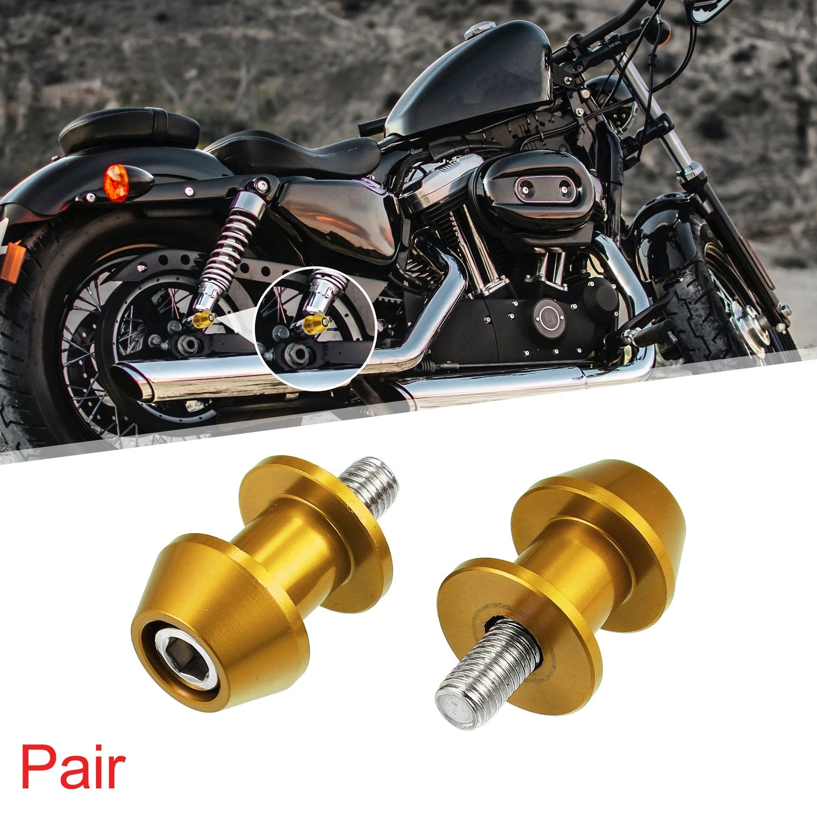 Swingarm Spools Sliders Pair Replacement for Honda Motorcycle (2000–2025)