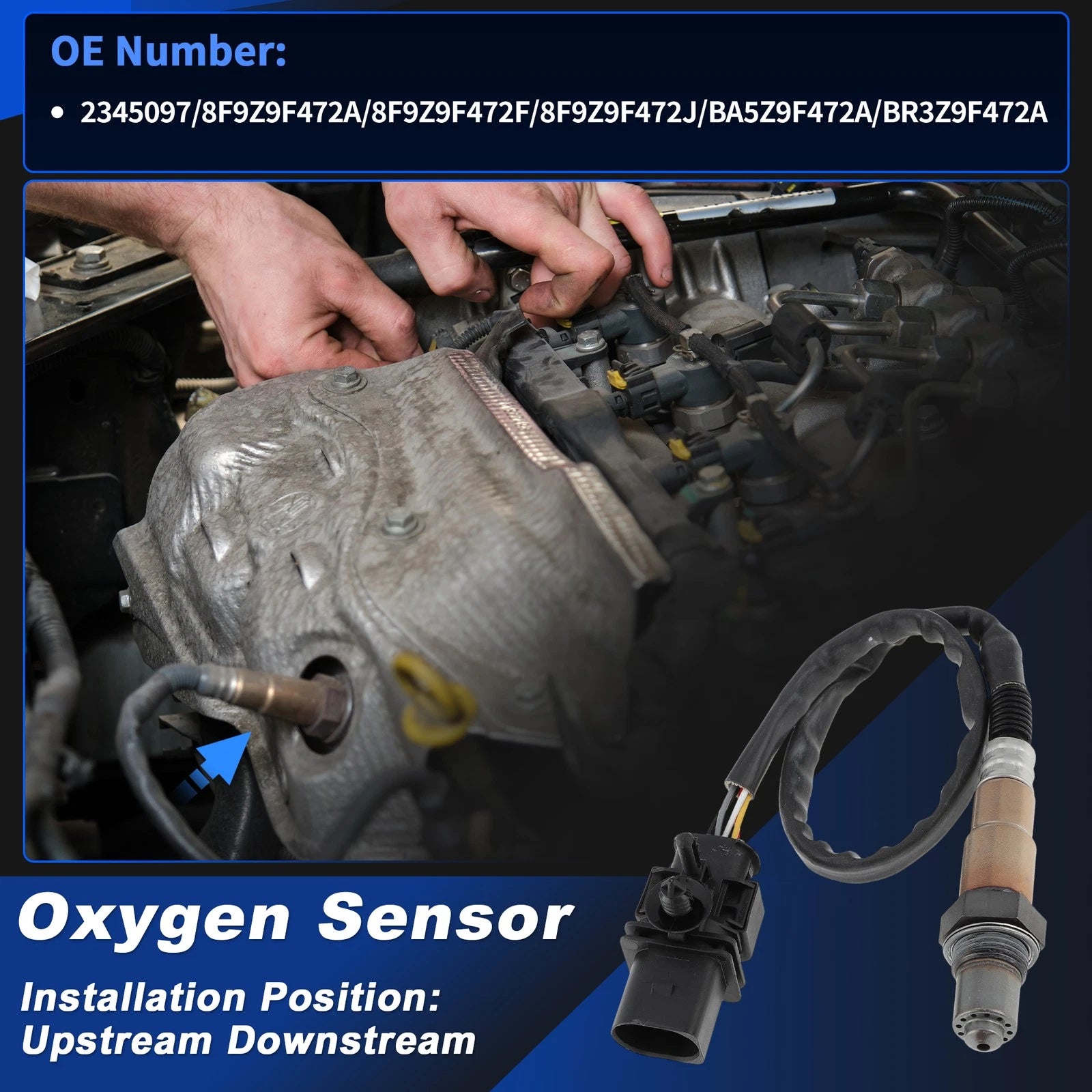 Upstream Oxygen Sensor for GMC Sierra 2500 3500 HD (2008–2015)