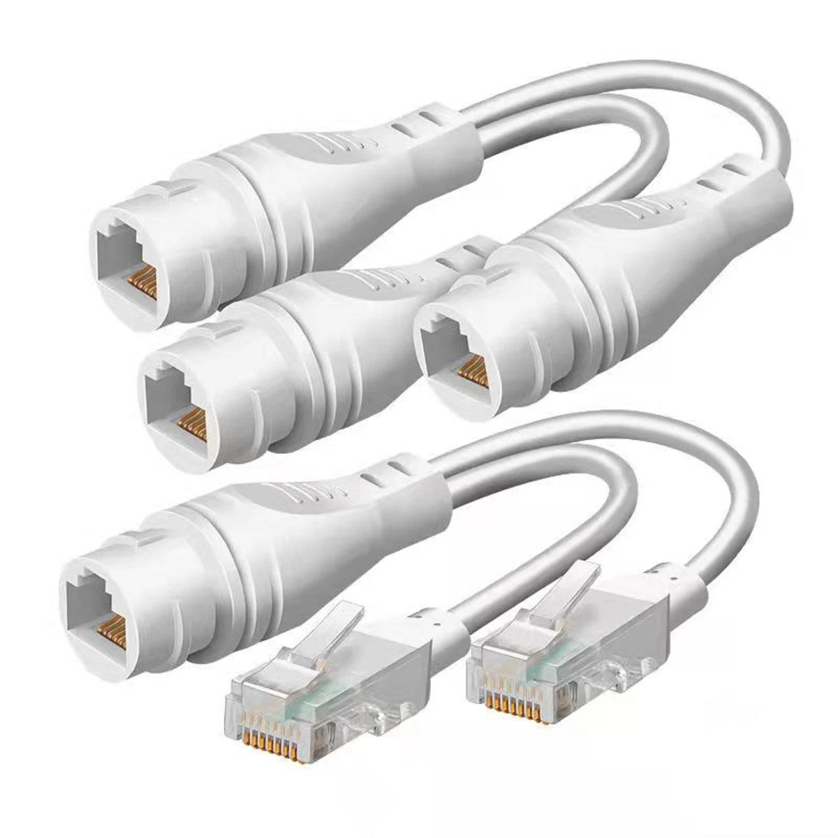 RJ45 Outdoor Waterproof Adapter Network Splitter Connector (1 to 2)