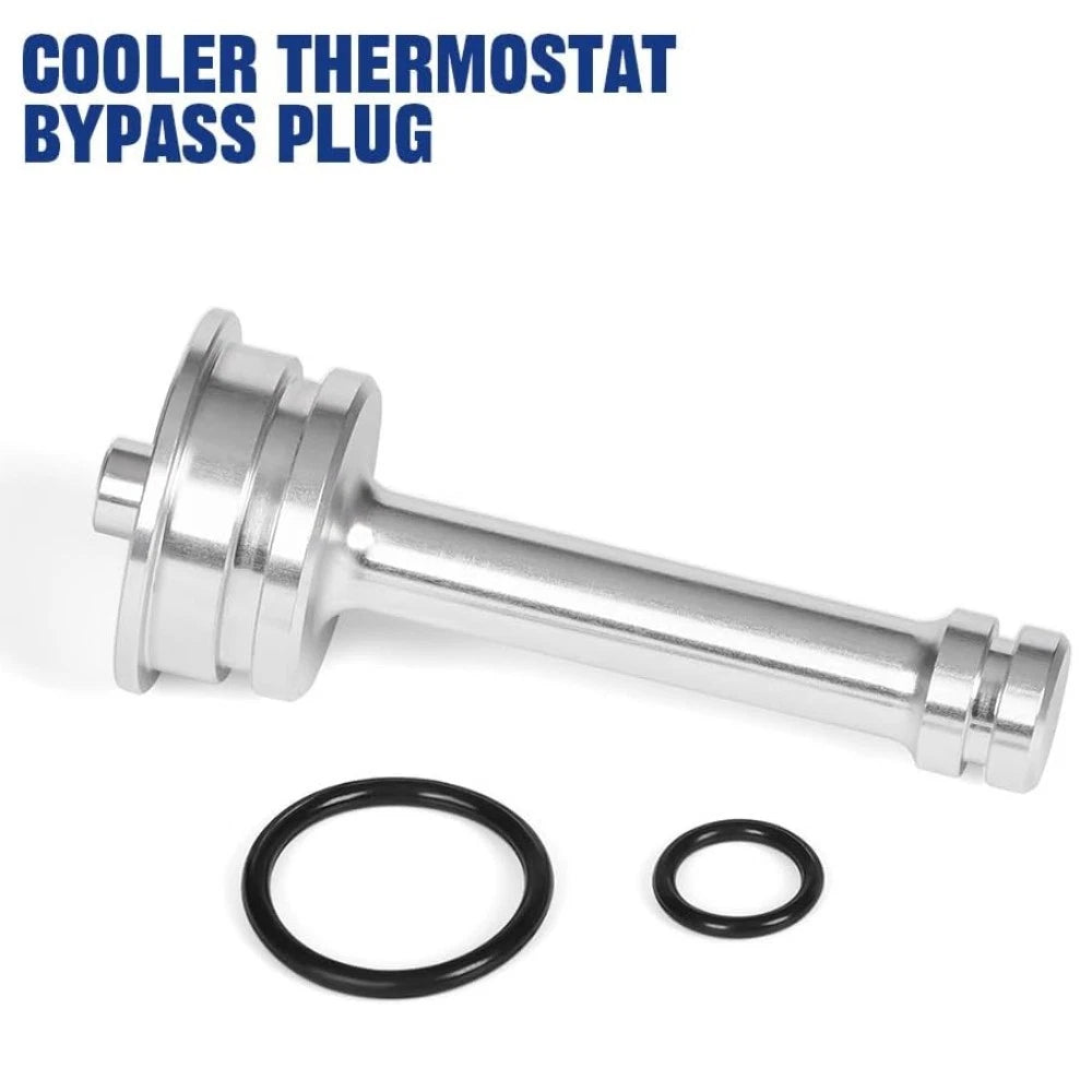 Transmission Cooler Thermostat Bypass Connector Compatible with 6L80 6L90